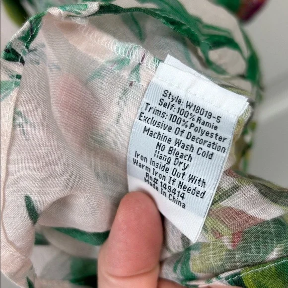 Johnny Was Workshop Pula Embroidered Square Neck Top - Size M - Picture 7 of 8